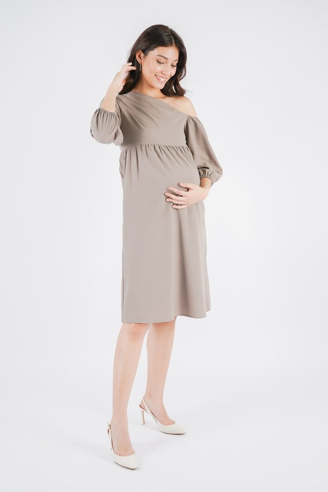 Joyce Cold Shoulder Maternity Dress